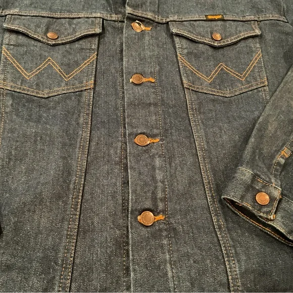 Wrangler Men's Dark Blue Denim Jacket St Paul Rodeo Embroidered NWOT